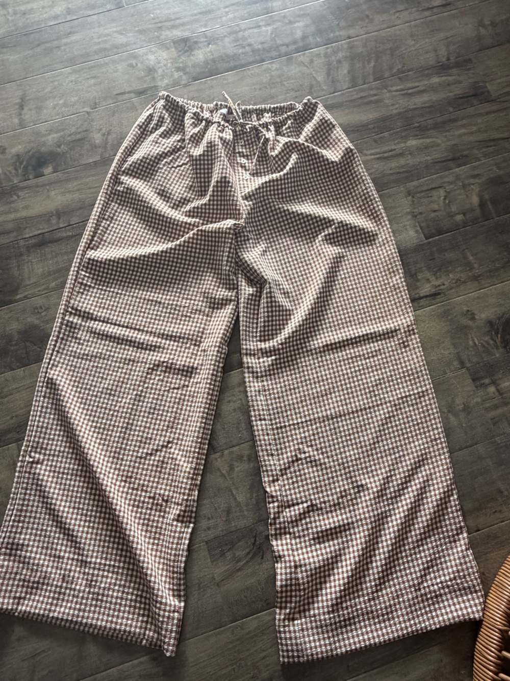 Talulah Gingham Wide Leg Pants